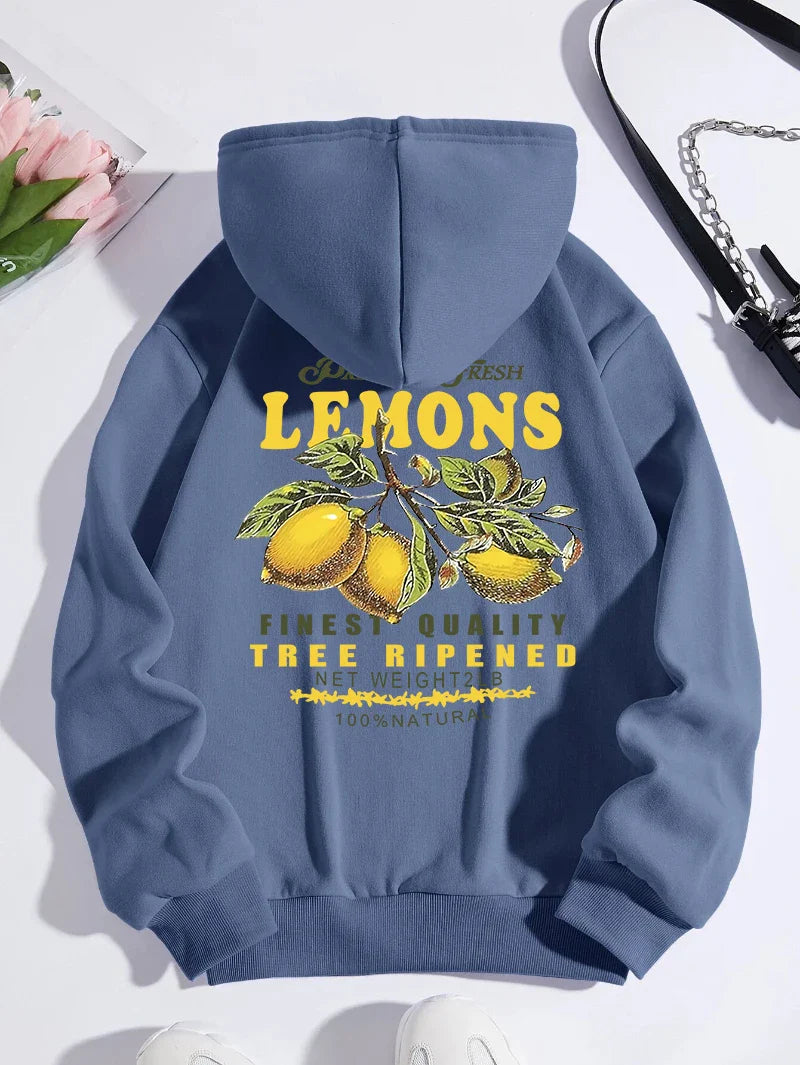 Lemons Make Lemonade” Hoodie – Unisex Sweater met Fruitprint