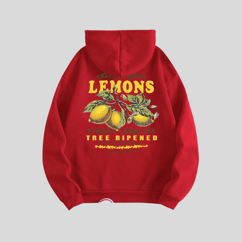 Lemons Make Lemonade” Hoodie – Unisex Sweater met Fruitprint