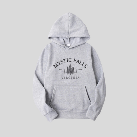 Mystic Falls Virginia Hoodie Salvatores Shirt Unisex Lange Mouw Ronde Hals Pullovers Hoodies Casual Trui Voor Vampierfans