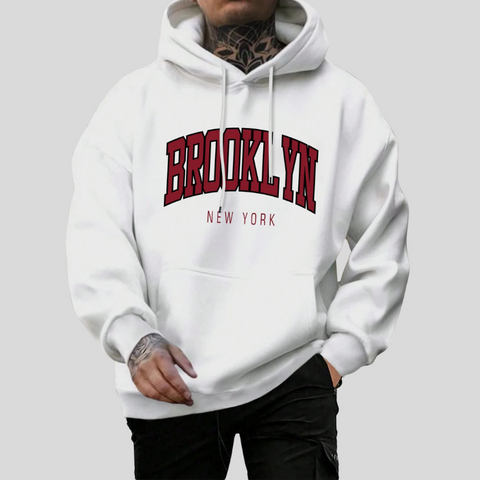 Brooklyn New York Hoodie – Unisex Oversized Sweater met Opdruk