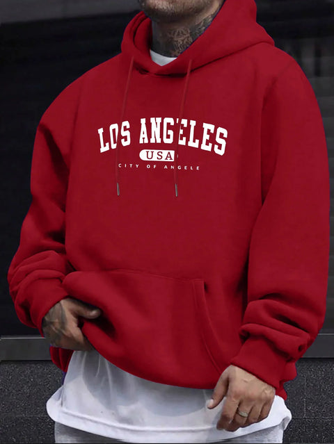 Los Angeles Hoodie – Unisex Oversized Sweater met City Print