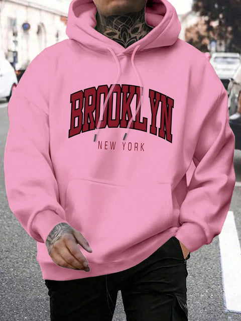 Brooklyn New York Hoodie – Unisex Oversized Sweater met Opdruk