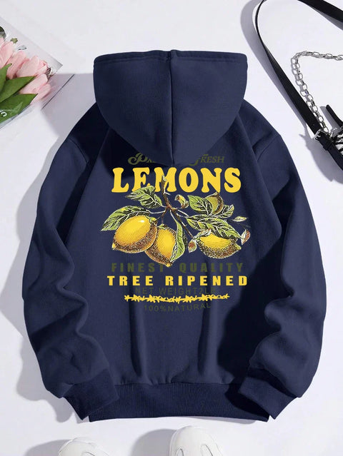 Lemons Make Lemonade” Hoodie – Unisex Sweater met Fruitprint