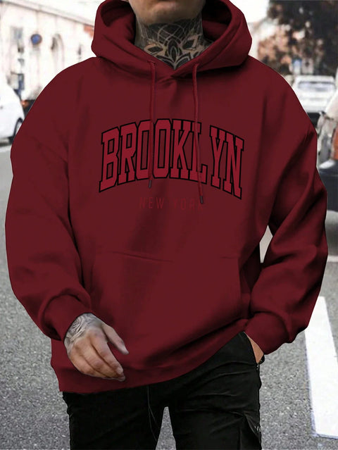 Brooklyn New York Hoodie – Unisex Oversized Sweater met Opdruk