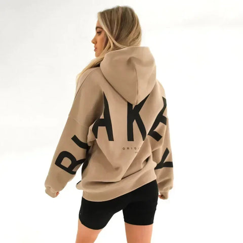 Statement Hoodie "BLANK" – Oversized Unisex Trui met Backprint & Armdetails