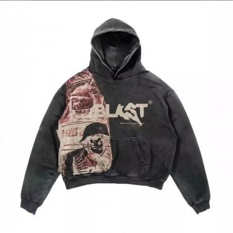Unisex Streetwear Hoodie met Grafische Print – Oversized Pasvorm | Meerdere Kleuren