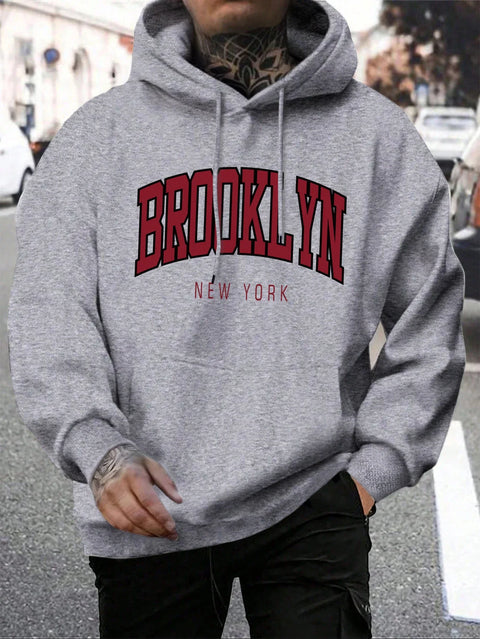 Brooklyn New York Hoodie – Unisex Oversized Sweater met Opdruk