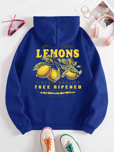 Lemons Make Lemonade” Hoodie – Unisex Sweater met Fruitprint