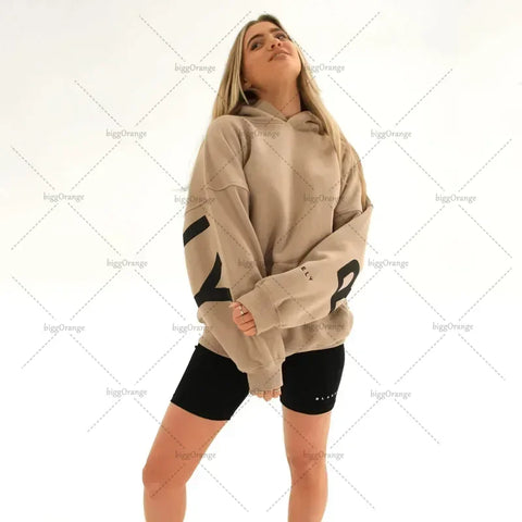 Statement Hoodie "BLANK" – Oversized Unisex Trui met Backprint & Armdetails