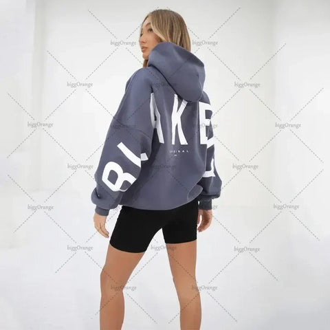 Statement Hoodie "BLANK" – Oversized Unisex Trui met Backprint & Armdetails