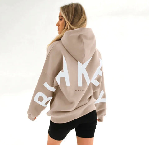 Statement Hoodie "BLANK" – Oversized Unisex Trui met Backprint & Armdetails