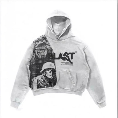 Unisex Streetwear Hoodie met Grafische Print – Oversized Pasvorm | Meerdere Kleuren