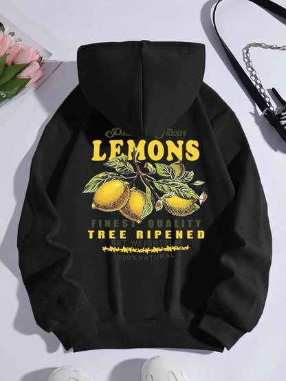 Lemons Make Lemonade” Hoodie – Unisex Sweater met Fruitprint
