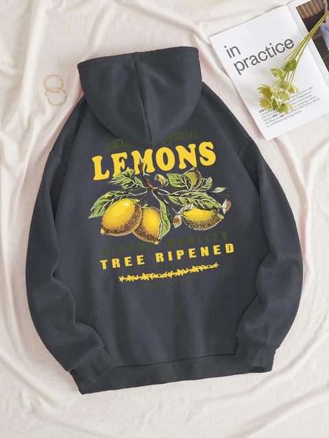 Lemons Make Lemonade” Hoodie – Unisex Sweater met Fruitprint