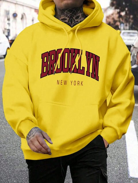 Brooklyn New York Hoodie – Unisex Oversized Sweater met Opdruk