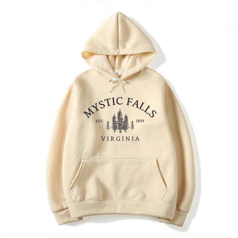 Mystic Falls Virginia Hoodie Salvatores Shirt Unisex Lange Mouw Ronde Hals Pullovers Hoodies Casual Trui Voor Vampierfans