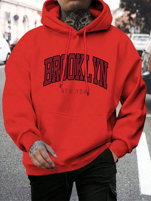 Brooklyn New York Hoodie – Unisex Oversized Sweater met Opdruk