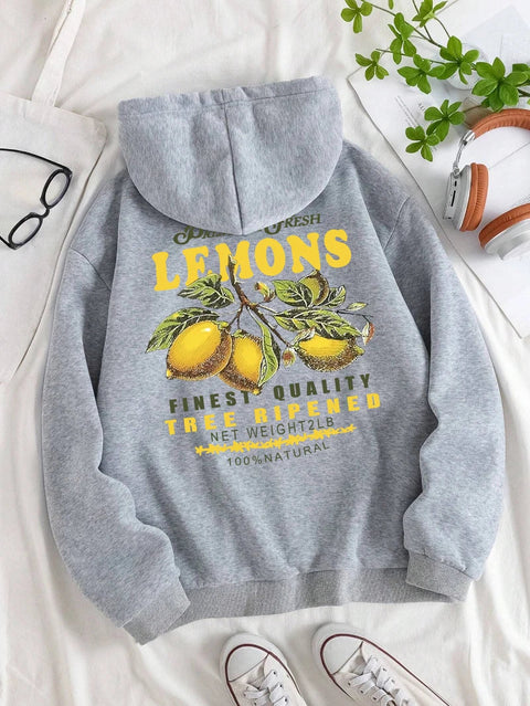 Lemons Make Lemonade” Hoodie – Unisex Sweater met Fruitprint