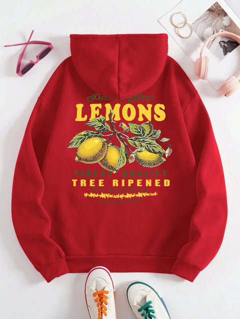 Lemons Make Lemonade” Hoodie – Unisex Sweater met Fruitprint