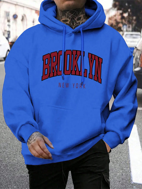 Brooklyn New York Hoodie – Unisex Oversized Sweater met Opdruk
