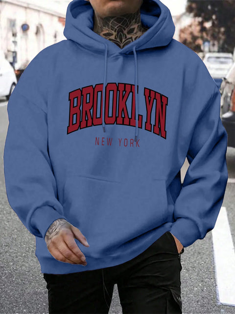 Brooklyn New York Hoodie – Unisex Oversized Sweater met Opdruk